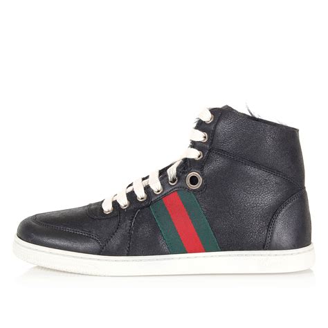 gucci sneakers alte pelle donna|Sneaker donna GG in pelle bianca .